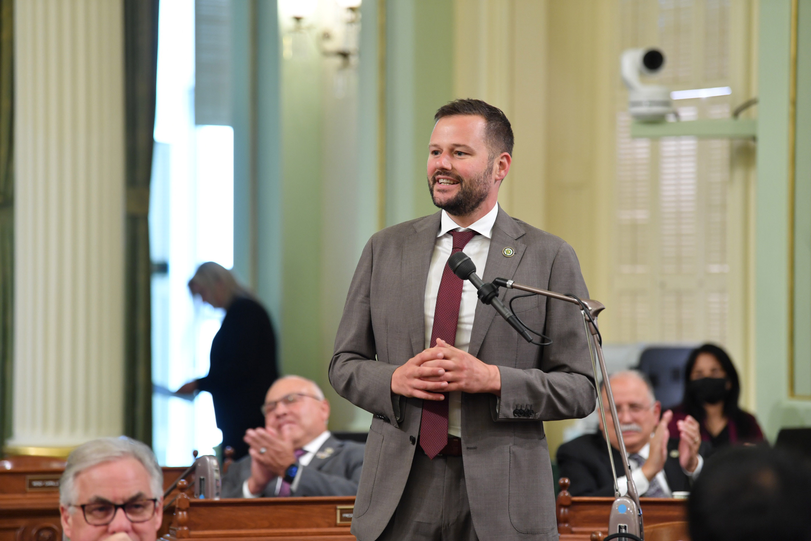 Assemblymember Haney Showing his Love for the Warriors on the Assembly Floor Official site